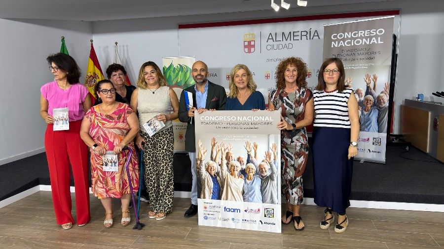 El Ayuntamiento de Almería y FAAM presentan el Congreso Nacional, Edadismo-Personas mayores: un valor para la sociedad, que tendrá lugar los días 2 y 3 de octubre en el Espacio Alma