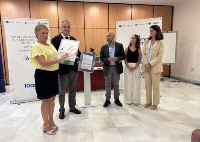 La Residencia para Personas Gravemente Afectadas de FAAM recibe el prestigioso certificado de calidad ACSA de la Junta de Andalucía