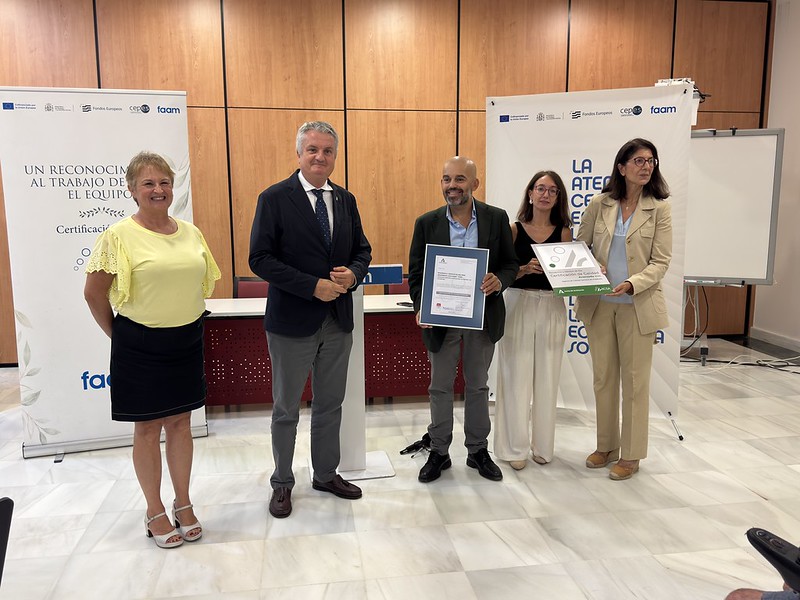 La Residencia para Personas Gravemente Afectadas de FAAM recibe el prestigioso certificado de calidad ACSA de la Junta de Andalucía